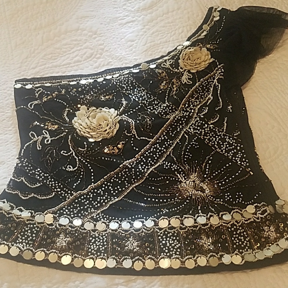 Dorian Ho sequin top size 8 US 4